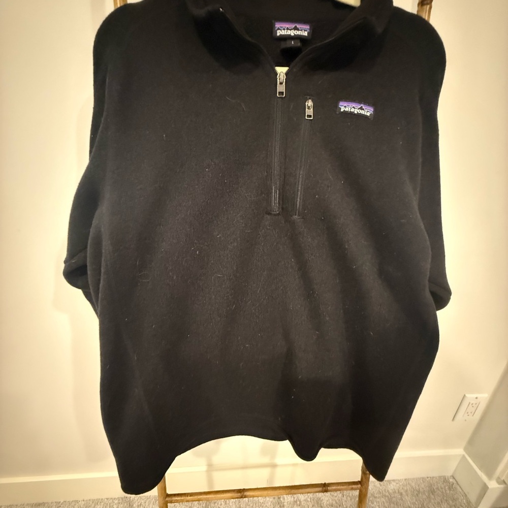Patagonia Black Zip Up Sweater